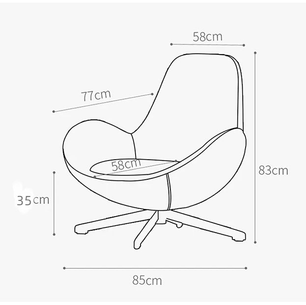 Snail Armchair, With Small Bubbles On The Leather, For Display-Weilai-Weilai Concept