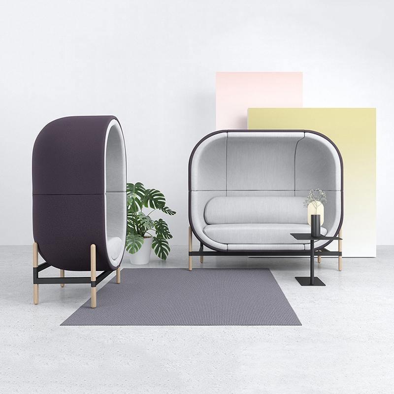 Space Egg Shape Two Seater Sofa, Single Seater-Weilai Concept-Weilai Concept