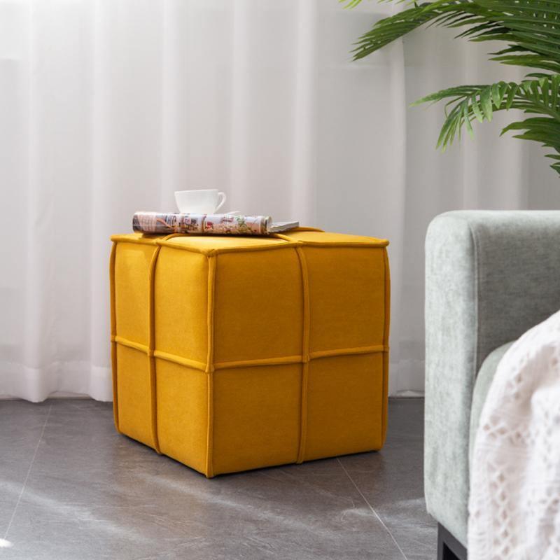 Square Stool, Yellow-Weilai Concept-Weilai Concept