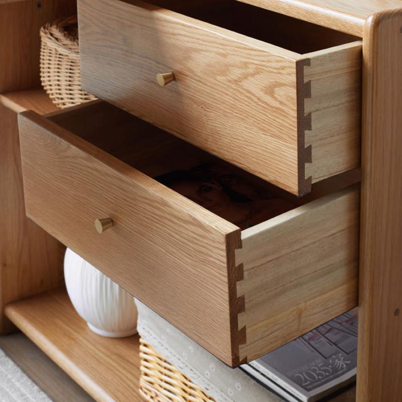 ST351 Office Desk With Side Bookcase-Weilai Concept-Weilai Concept
