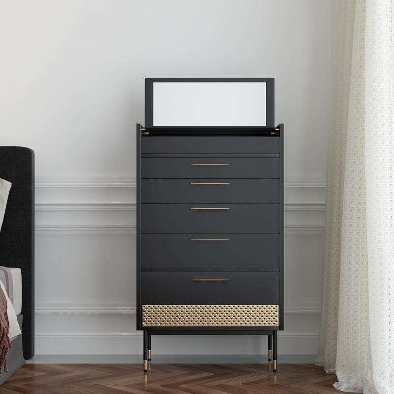 Tandy Chests Of Drawers With Mirror-Weilai Concept-Weilai Concept