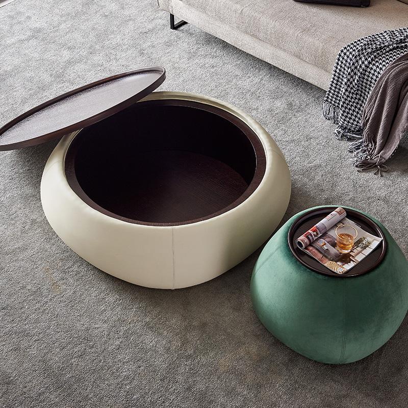 TG24 Coffee Table Set, Cream & Green-Weilai Concept-Weilai Concept