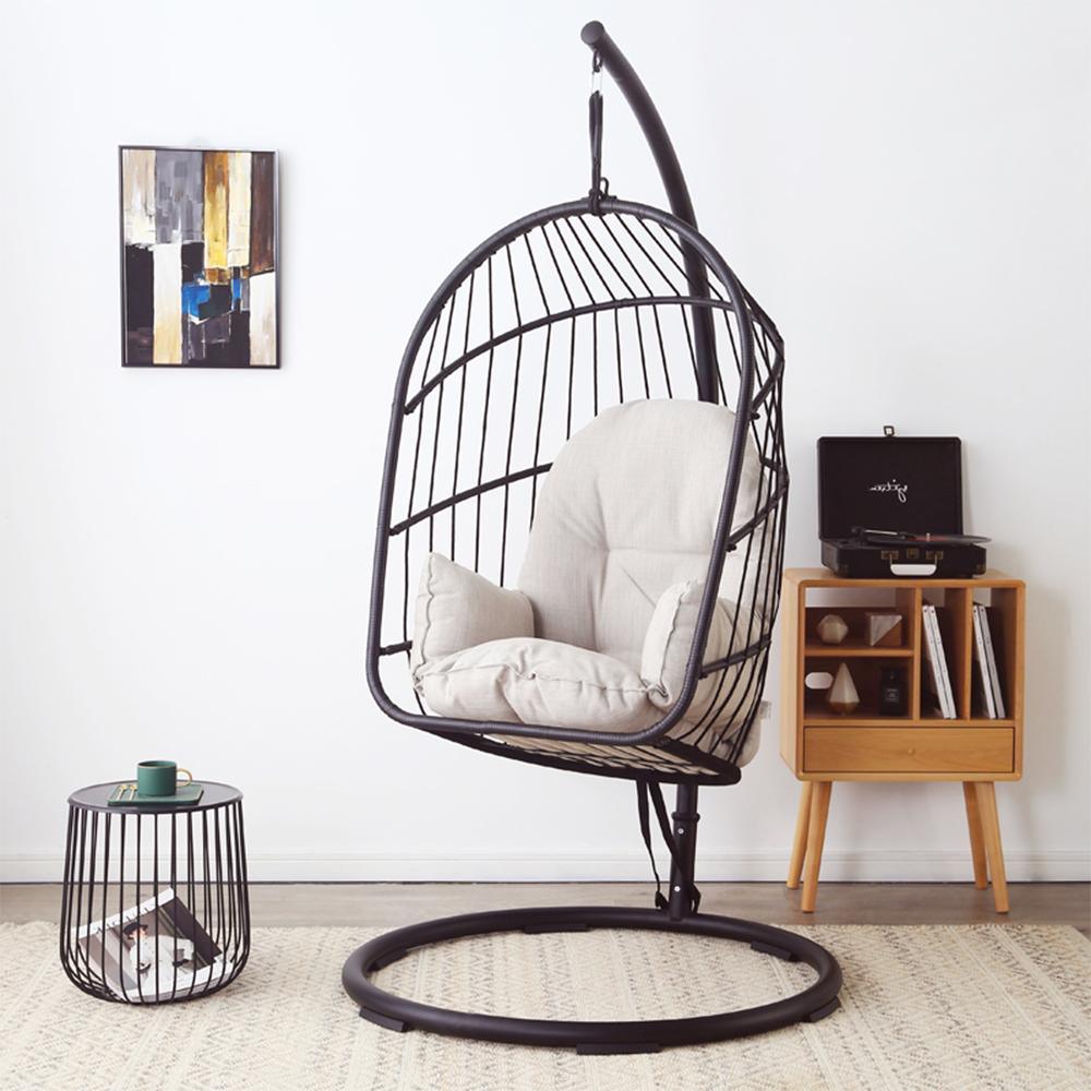 The CAGE Rattan Hanging Chair, Indoor/ Outdoor Furniture-Weilai Concept-Weilai Concept