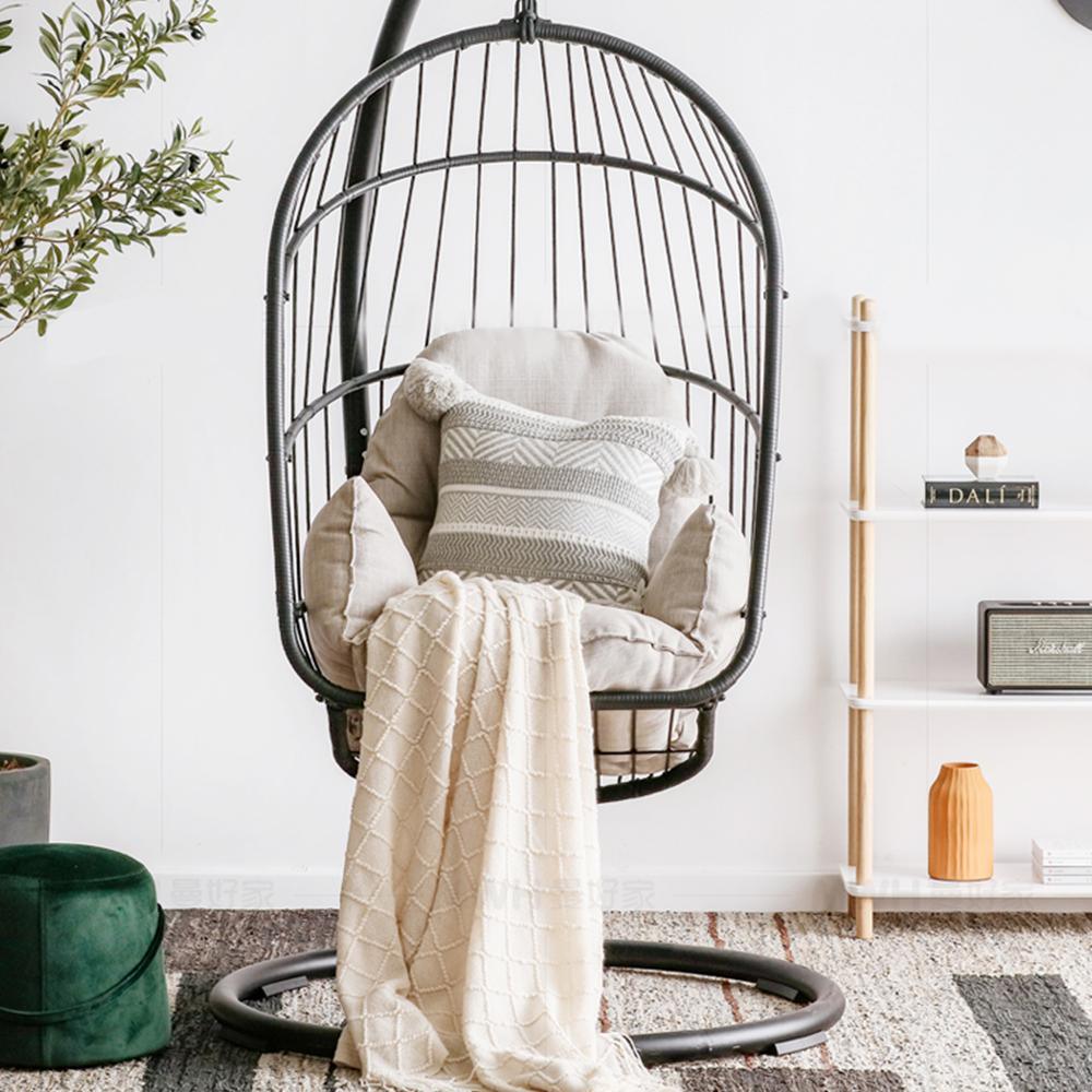 The CAGE Rattan Hanging Chair, Indoor/ Outdoor Furniture-Weilai Concept-Weilai Concept