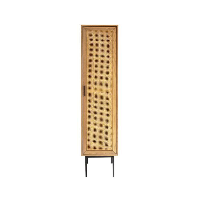 Uno G4 Single Rattan Wardrobe, Oak-Weilai Concept-Weilai Concept
