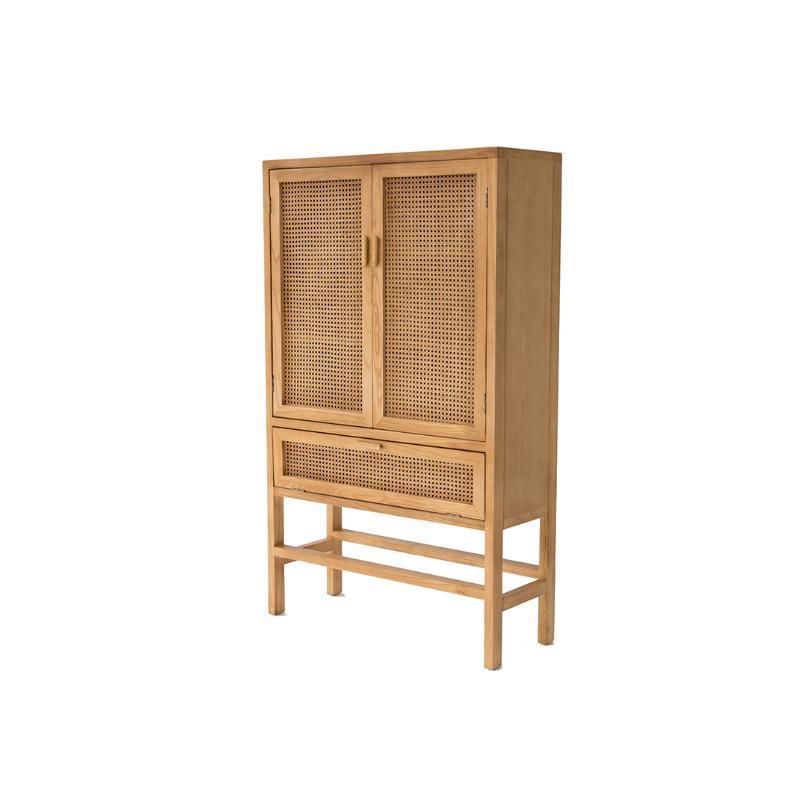Uno G9 Rattan Sideboard, Bookcase, Wardrobe-Weilai Concept-Oak-Weilai Concept