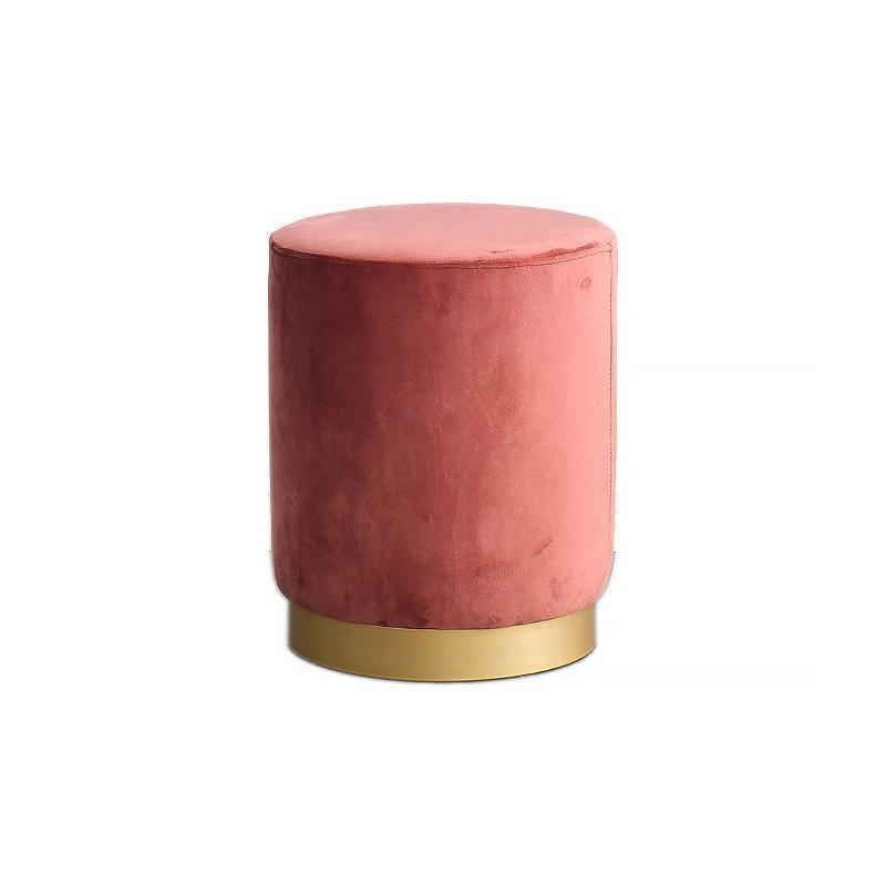 Valeria Footstool, Velvet-Weilai Concept-Weilai Concept