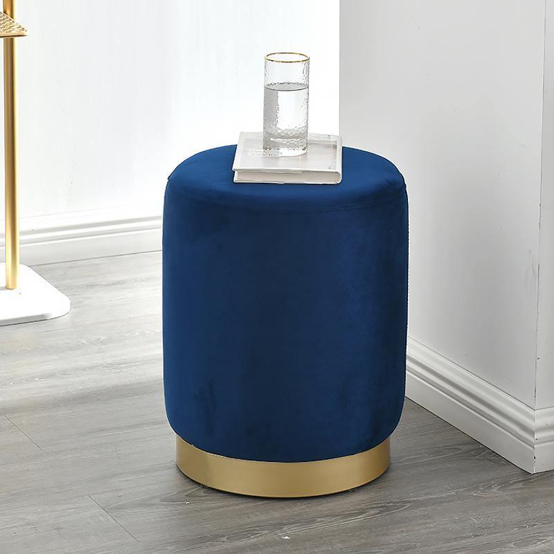 Valeria Footstool, Velvet-Weilai Concept-Weilai Concept
