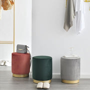 Valeria Footstool, Velvet-Weilai Concept-Weilai Concept