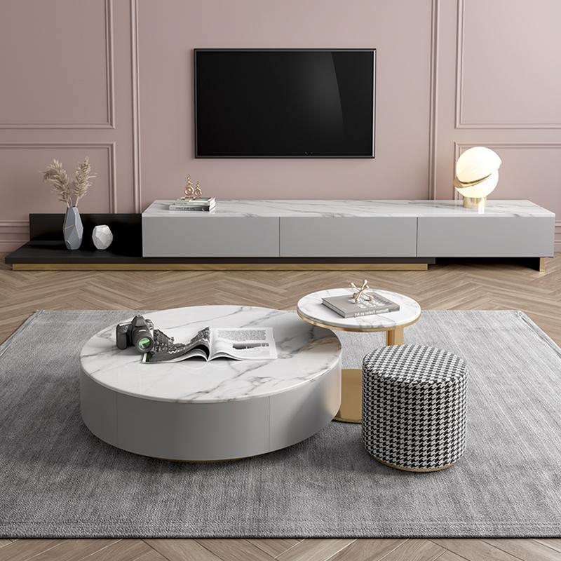 Valles Nesting Coffee Table Set, Sintered Stone-Weilai Concept-Weilai Concept