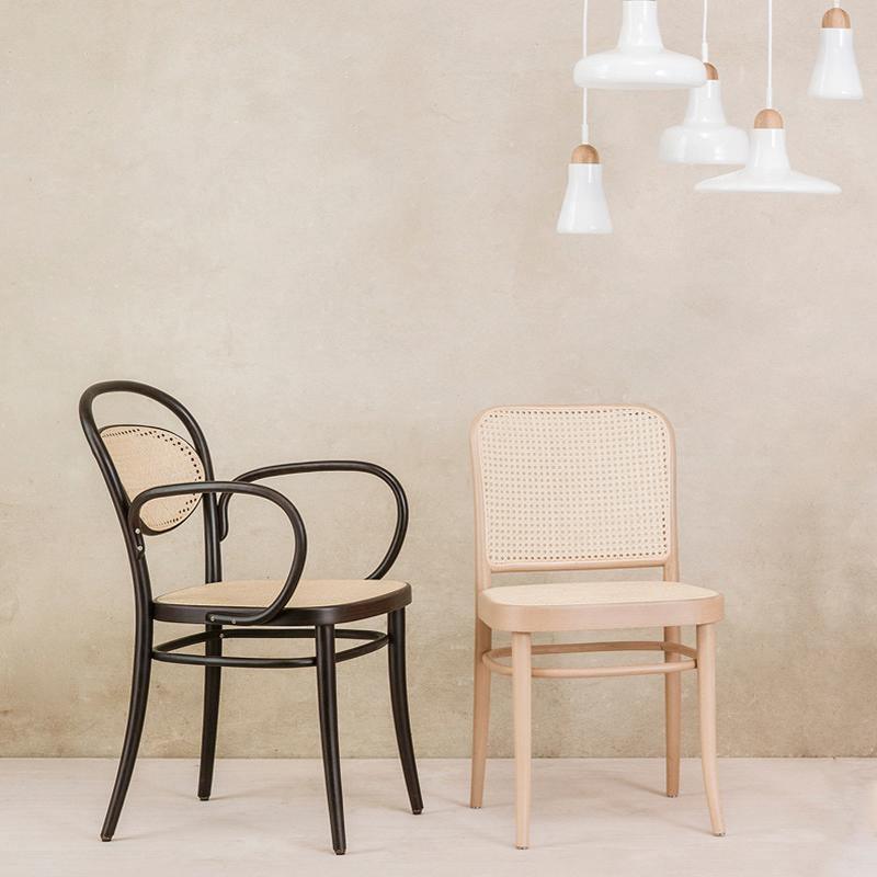 Vanesa Rattan Dining Chair, Oak-Weilai Concept-Weilai Concept