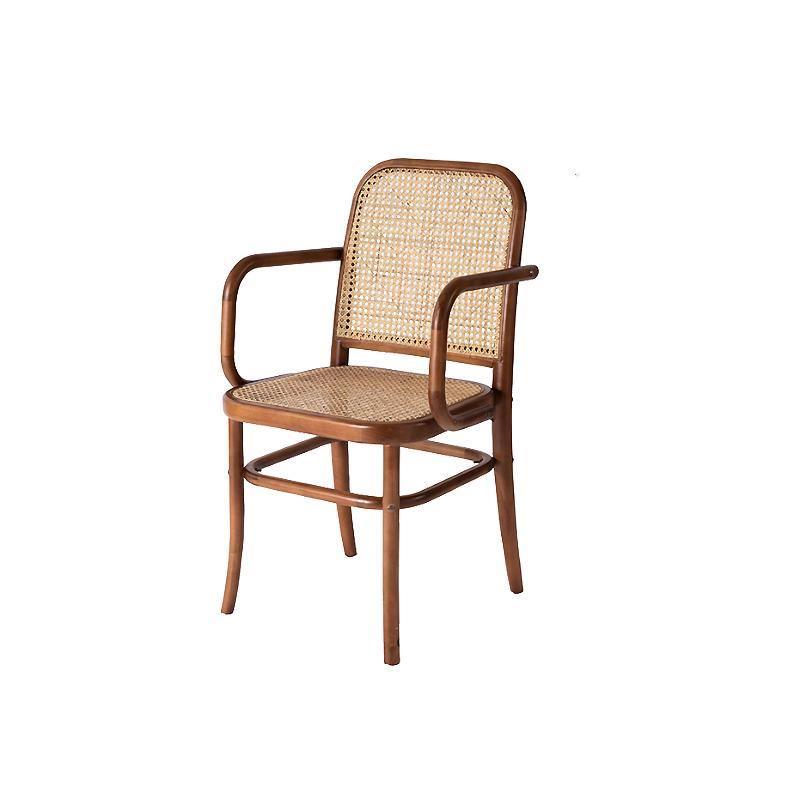 Vanesa Rattan Dining Chair, Oak-Weilai Concept-Weilai Concept