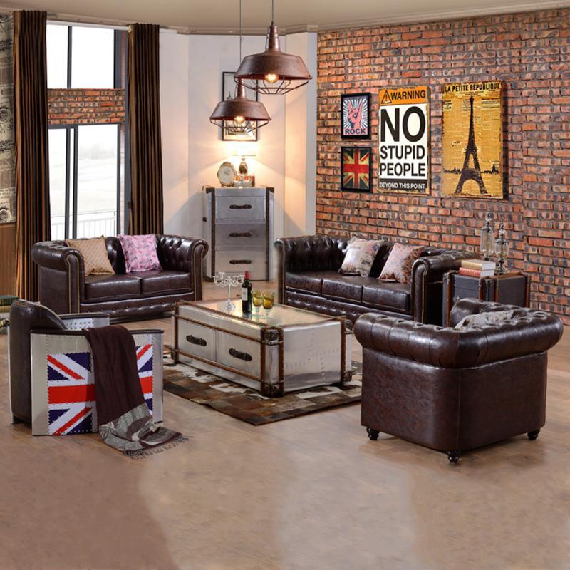 Vintage Chesterfield Three Seater Sofa-Weilai Concept-Weilai Concept