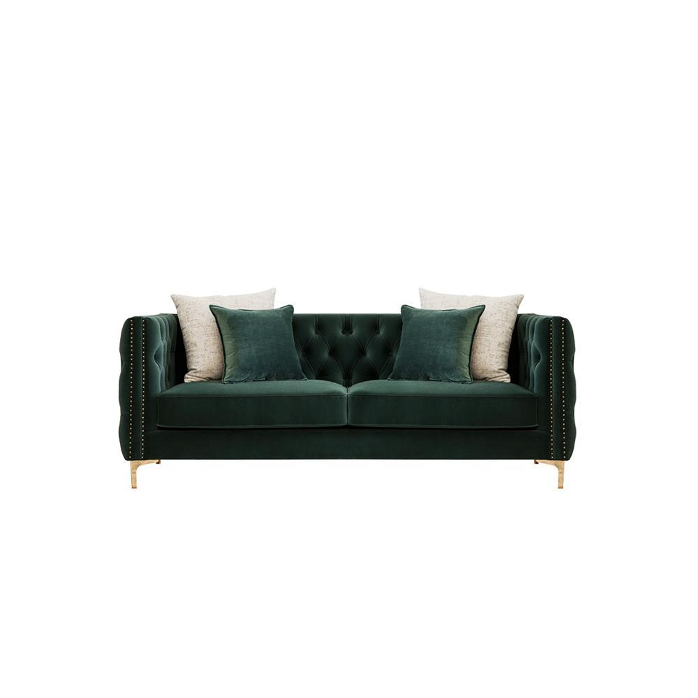 WH215 Three Seater Corner Sofa, Velvet-Weilai Concept-Weilai Concept
