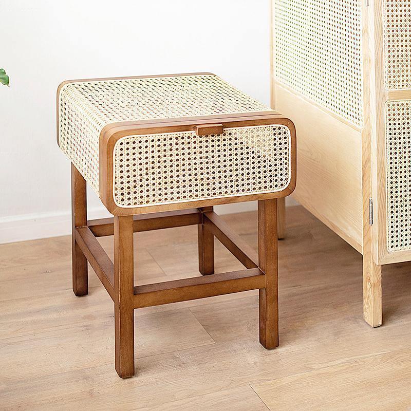 Wren Rattan Side Table, Bedside Table-Weilai Concept-Weilai Concept