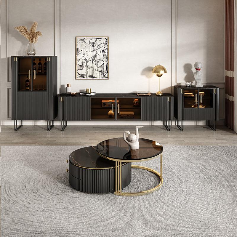 Bblythe Nesting Coffee Table Set, Black-Weilai Concept-Weilai Concept